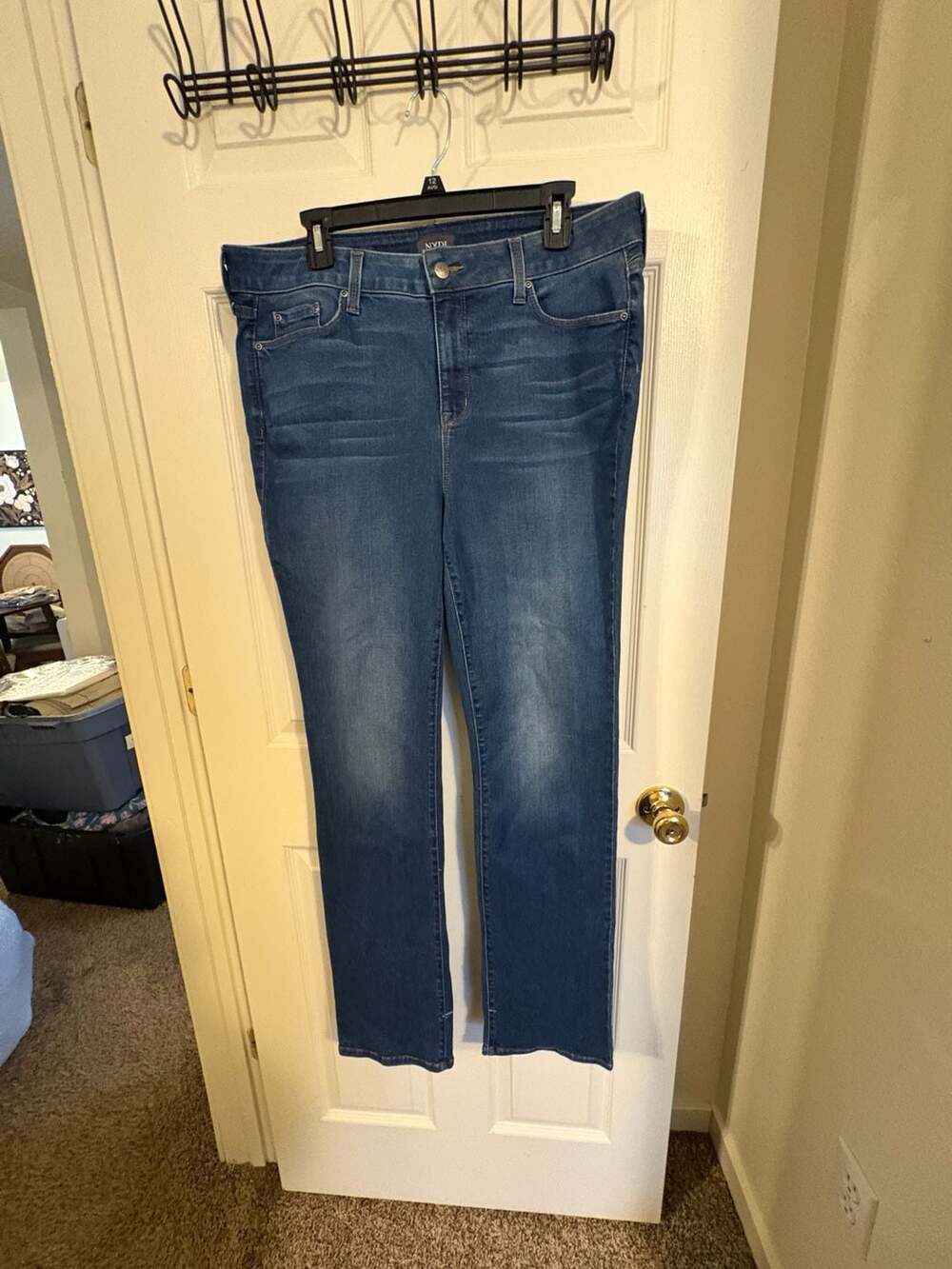 NYDJ Marilyn Straight Jeans Size 16 Lifetuck Denim